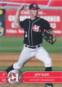 2007 MultiAd Hickory Crawdads #30 Jeff Sues Front
