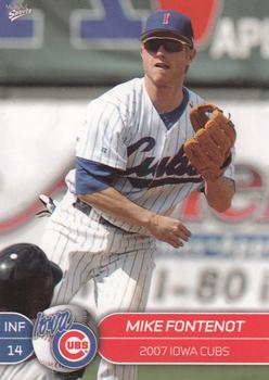 2007 MultiAd Iowa Cubs #7 Mike Fontenot Front