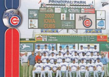 2007 MultiAd Iowa Cubs #30 Team/Checklist Front