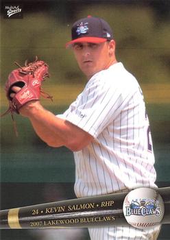 2007 MultiAd Lakewood BlueClaws #14 Kevin Salmon Front