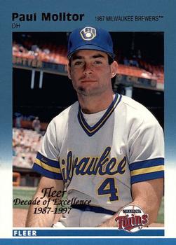 1997 Fleer - Decade of Excellence Rare Traditions #8 Paul Molitor Front