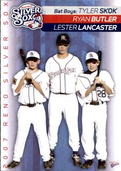 2007 MultiAd Reno Silver Sox #13 Tyler Skok / Ryan Butler / Lester Lancaster Front