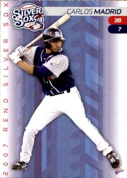 2007 MultiAd Reno Silver Sox #14 Carlos Madrid Front