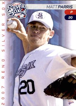 2007 MultiAd Reno Silver Sox #19 Matt Parris Front