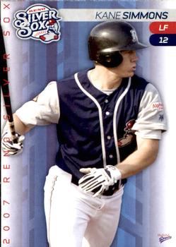 2007 MultiAd Reno Silver Sox #22 Kane Simmons Front