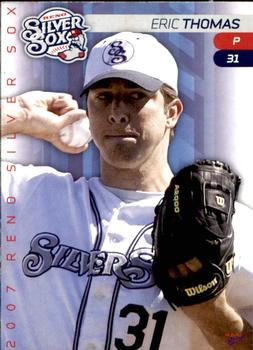 2007 MultiAd Reno Silver Sox #25 Eric Thomas Front