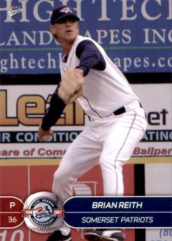 2007 MultiAd Somerset Patriots #21 Brian Reith Front