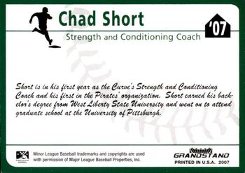 2007 Grandstand Altoona Curve #NNO Chad Short Back