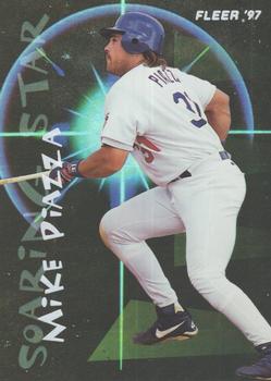 1997 Fleer - Soaring Stars Glowing #10 Mike Piazza Front