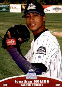 2007 Grandstand Casper Rockies #NNO Jonathan Molina Front