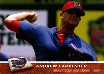 2007 Grandstand Clearwater Threshers #NNO Andrew Carpenter Front