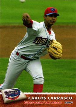 2007 Grandstand Clearwater Threshers #NNO Carlos Carrasco Front