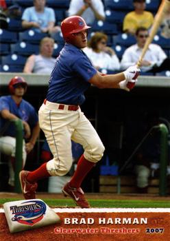 2007 Grandstand Clearwater Threshers #NNO Brad Harman Front