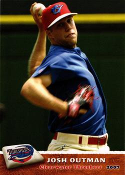 2007 Grandstand Clearwater Threshers #NNO Josh Outman Front