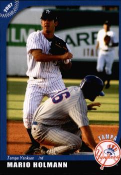 2007 Grandstand Tampa Yankees #NNO Mario Holmann Front
