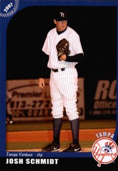 2007 Grandstand Tampa Yankees #NNO Josh Schmidt Front