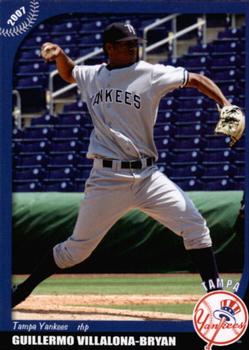 2007 Grandstand Tampa Yankees #NNO Bryan Villalona Front