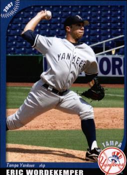 2007 Grandstand Tampa Yankees #NNO Eric Wordekemper Front