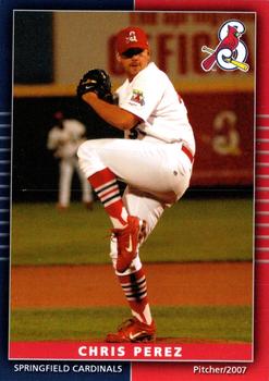 2007 Grandstand Springfield Cardinals #NNO Chris Perez Front