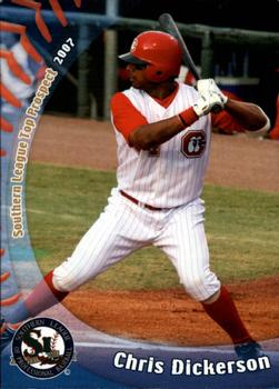 2007 Grandstand Southern League Top Prospects #2 Chris Dickerson Front