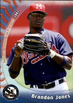 2007 Grandstand Southern League Top Prospects #17 Brandon Jones Front