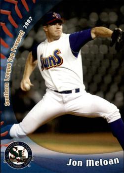 2007 Grandstand Southern League Top Prospects #19 Jon Meloan Front