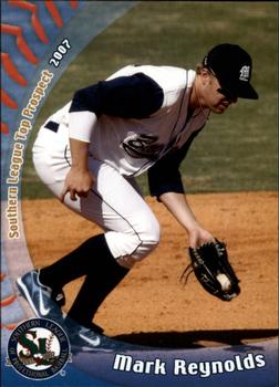 2007 Grandstand Southern League Top Prospects #22 Mark Reynolds Front