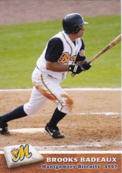 2007 Grandstand Montgomery Biscuits #4 Brooks Badeaux Front