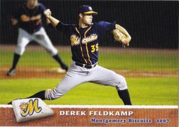 2007 Grandstand Montgomery Biscuits #11 Derek Feldkamp Front