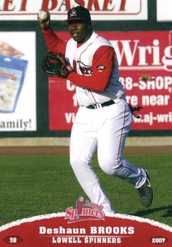 2007 Grandstand Lowell Spinners #NNO Deshaun Brooks Front