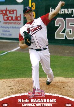 2007 Grandstand Lowell Spinners #NNO Nick Hagadone Front