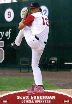 2007 Grandstand Lowell Spinners #NNO Scott Lonergan Front