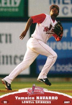 2007 Grandstand Lowell Spinners #NNO Yamaico Navarro Front