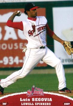 2007 Grandstand Lowell Spinners #NNO Luis Segovia Front