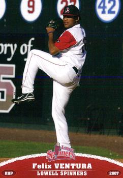 2007 Grandstand Lowell Spinners #NNO Felix Ventura Front