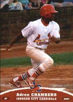 2007 Grandstand Johnson City Cardinals #NNO Adron Chambers Front