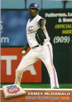 2007 Grandstand Inland Empire 66ers #NNO James McDonald Front