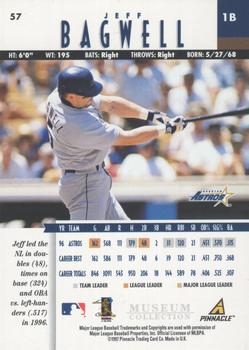 1997 New Pinnacle - Museum Collection #57 Jeff Bagwell Back