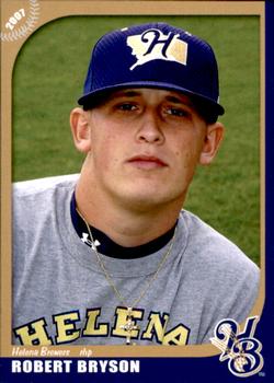 2007 Grandstand Helena Brewers #NNO Robert Bryson Front