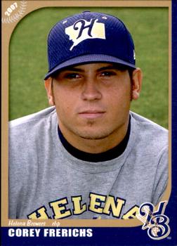 2007 Grandstand Helena Brewers #NNO Corey Frerichs Front