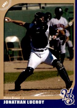2007 Grandstand Helena Brewers #NNO Jonathan Lucroy Front