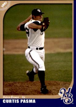 2007 Grandstand Helena Brewers #NNO Curtis Pasma Front