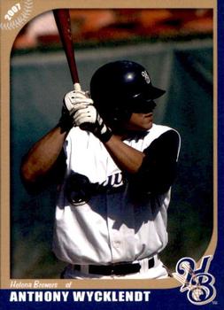 2007 Grandstand Helena Brewers #NNO Anthony Wycklendt Front