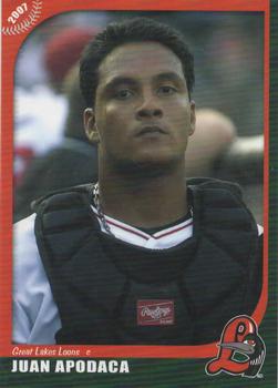 2007 Grandstand Great Lakes Loons #NNO Juan Apodaca Front