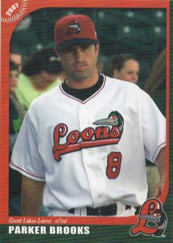 2007 Grandstand Great Lakes Loons #NNO Parker Brooks Front