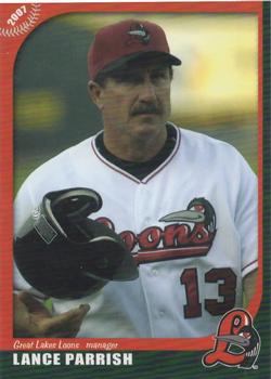 2007 Grandstand Great Lakes Loons #NNO Lance Parrish Front