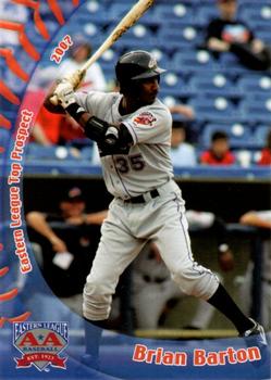 2007 Grandstand Eastern League Top Prospects #NNO Brian Barton Front