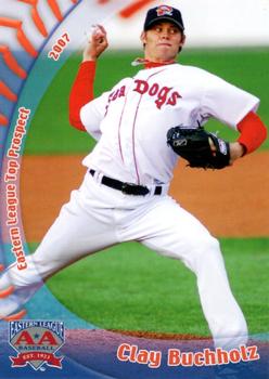 2007 Grandstand Eastern League Top Prospects #NNO Clay Buchholz Front