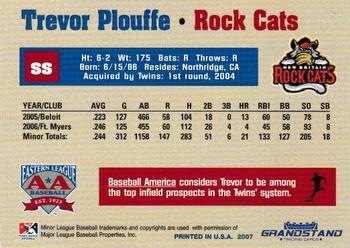 2007 Grandstand Eastern League Top Prospects #NNO Trevor Plouffe Back