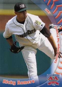 2007 Grandstand Eastern League Top Prospects #NNO Ricky Romero Front